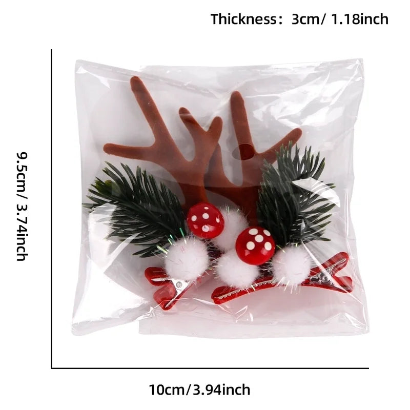 Christmas Cartoon Style Cute Antlers Party Festival Hairpin