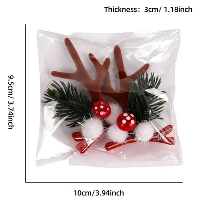Christmas Cartoon Style Cute Antlers Party Festival Hairpin