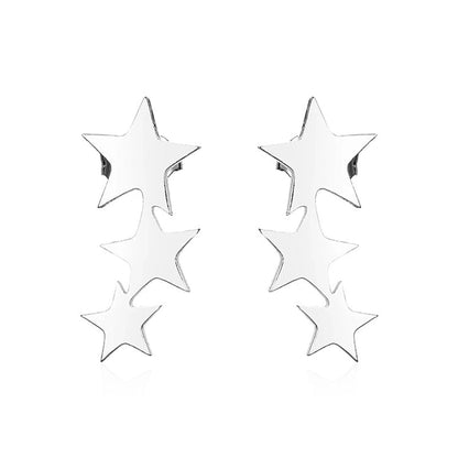 1 Pair Basic Minimalist Geometric Plating 304 Stainless Steel Ear Studs