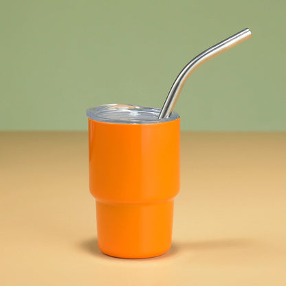 3oz Mini 304 Cold Change Small Wine Glass Single Double-layer Suction Tube Cup Sublimation Stainless Steel Cup A Generation Of Hair