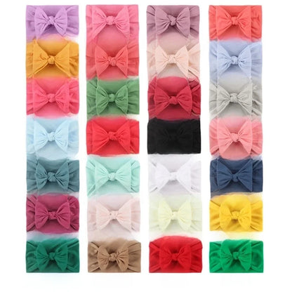 Kid's Fashion Solid Color Bow Knot Cloth Braid Hair Band