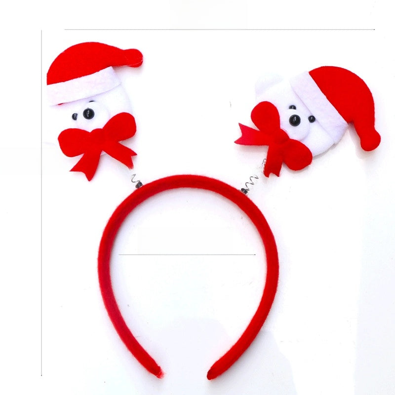Christmas Hairband Old Man Snowman Elk Horn Headband Christmas Decorations Children Party Headdress