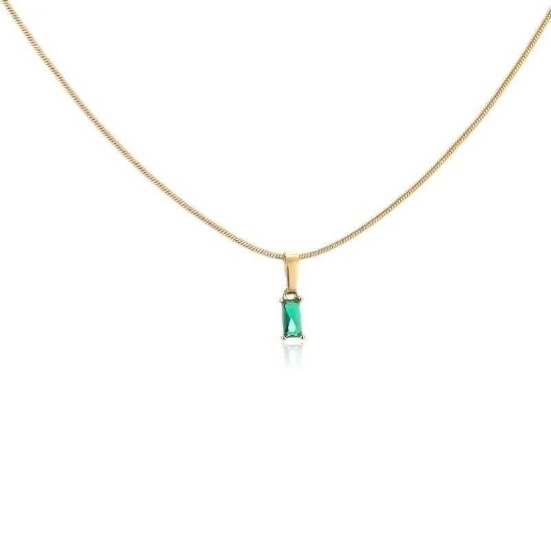 Minimalist Geometric Copper 18K Gold Plated Necklace