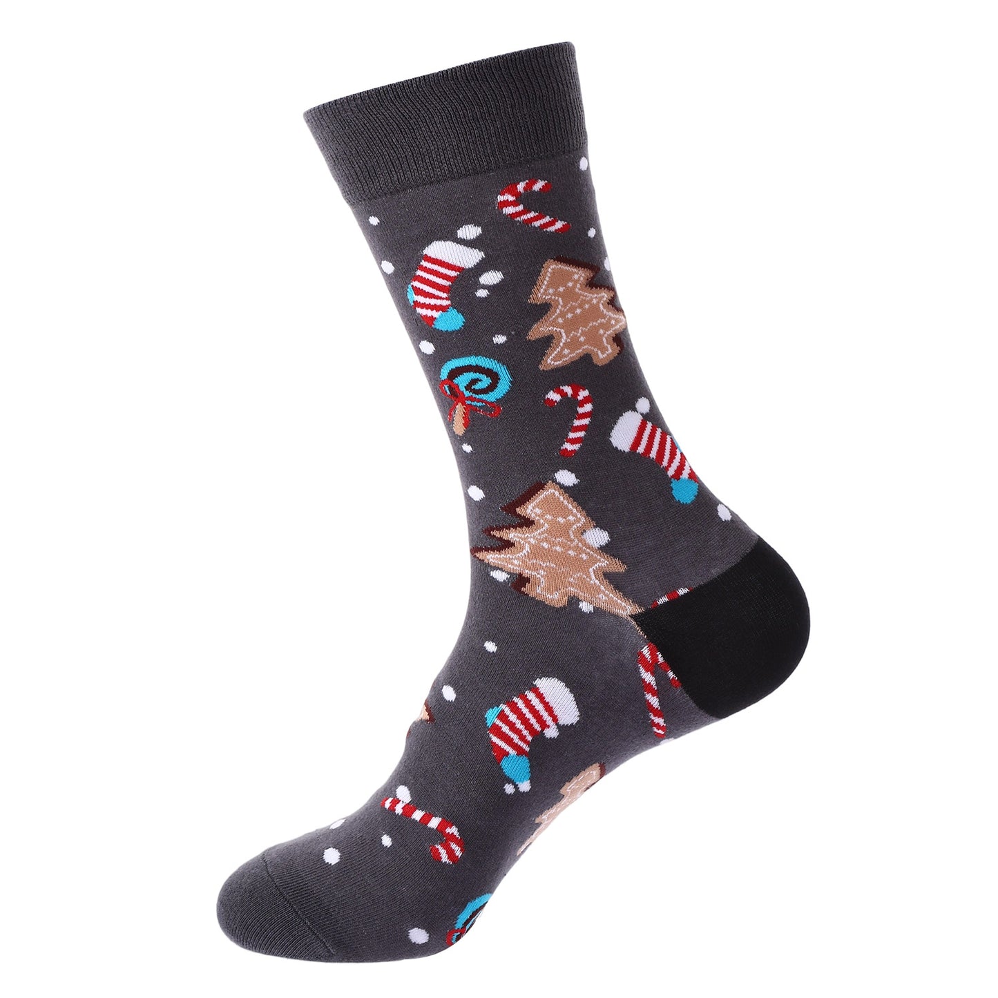 10 Pairs Haichin Christmas Mid-calf Socks For Men Trendy Brand Christmas Socks For Women Santa Claus Trendy Socks