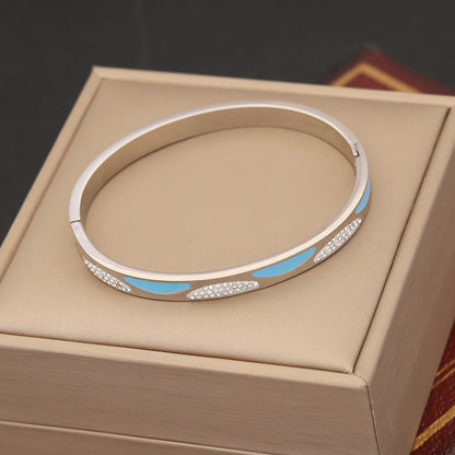 Expressive Eye Stainless Steel Electroplating Bangles