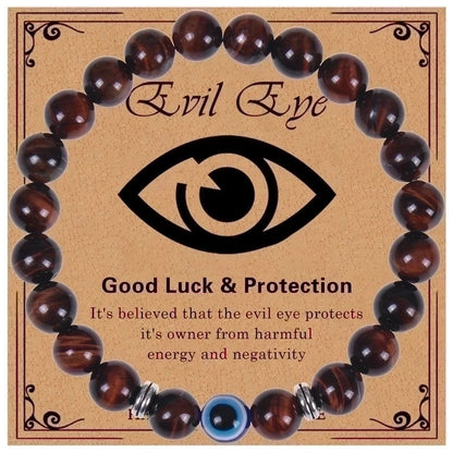 Ethnic Style Devil\'s Eye Natural Stone Beaded Bracelets
