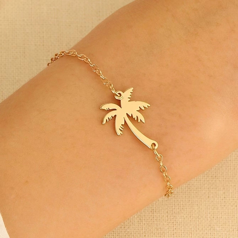 Minimalist Classic Style Snowflake 304 Stainless Steel Zircon Stainless Steel Bracelets In Bulk