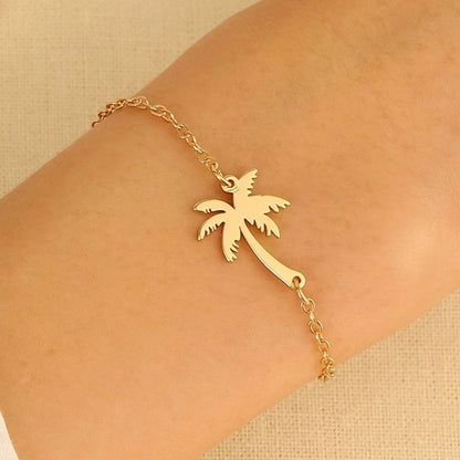 Minimalist Classic Style Snowflake 304 Stainless Steel Zircon Stainless Steel Bracelets In Bulk