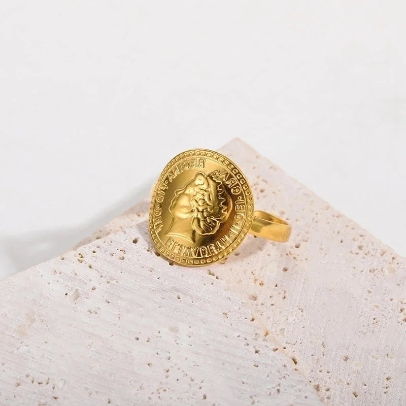 1 Piece Fashion Geometric Stainless Steel Open Ring