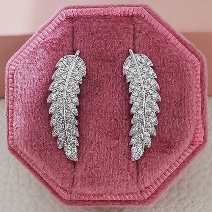 Fashion Geometric Copper Zircon Earrings 1 Pair