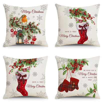 Christmas Combination Pillow Case New Home Sofa Decoration Cushion Pillow Case Manufacturers