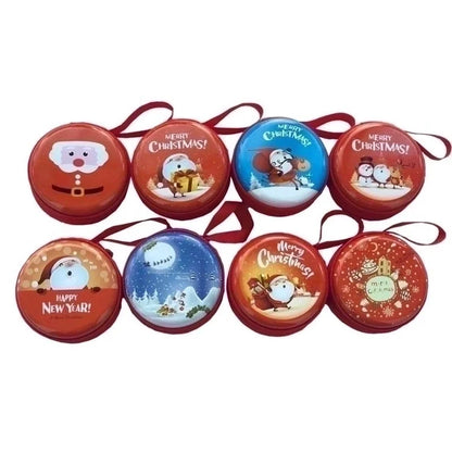 3 Pieces Women'S Cartoon Tinplate Zipper Coin Purses