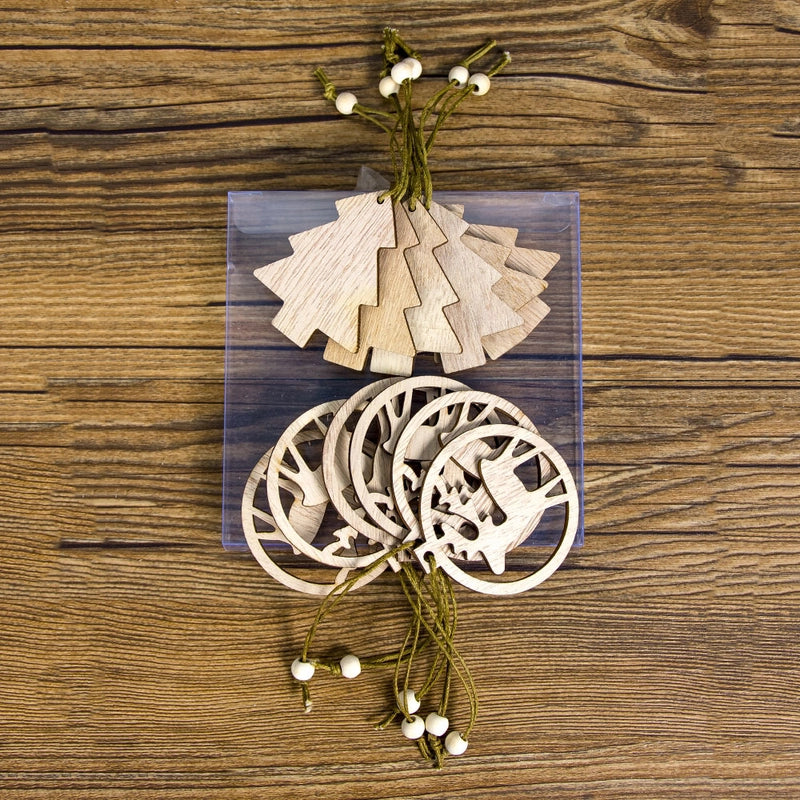 Christmas Wood Party Hanging Ornaments