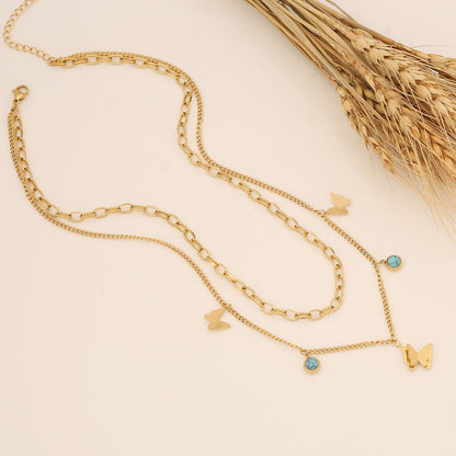 Expressive Eye Chinese Zodiac Animal Stainless Steel Electroplating Necklaces