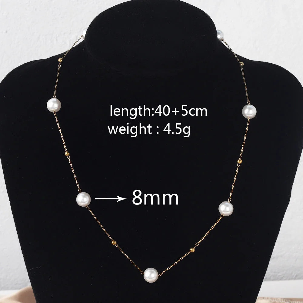 Moderate Luxury Irregular Heart Circle Copper Pearl Inlay Stud Earrings