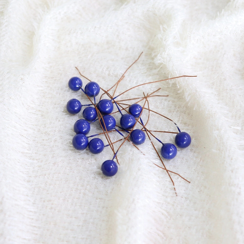 400 Pieces 10mm Simulation Berry Candy Box Accessories Christmas Gift DIY Simulation Blossom Cherry Beads Small Fruit Berries