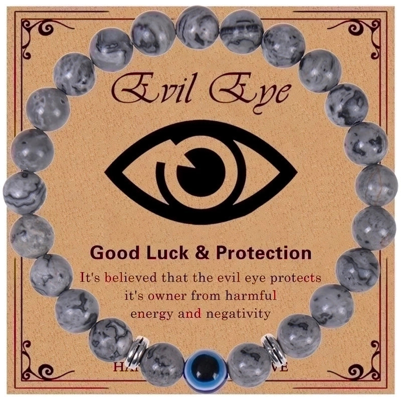 Ethnic Style Devil\'s Eye Natural Stone Beaded Bracelets