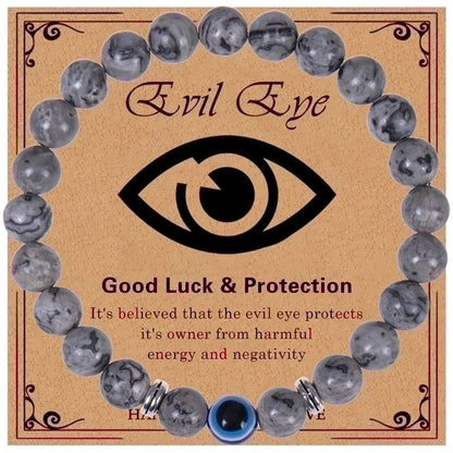 Ethnic Style Devil\'s Eye Natural Stone Beaded Bracelets