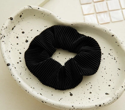 Fashion Plaid Solid Color Cloth Hair Tie